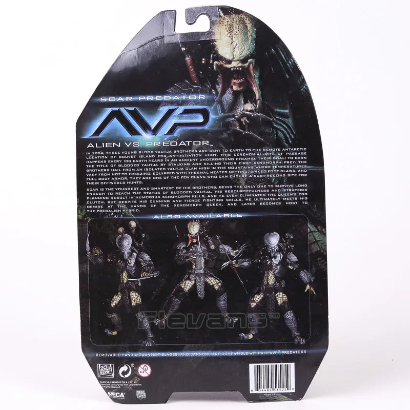 NECA AVP Alien vs. Predator Chopper Celtic Scar Predator 7" akční figurka s pohyblivými klouby, modelová hračka