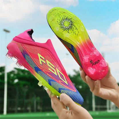Nové pánské fotbalové boty na trávu pro dospělé, protiskluzové kopačky, ultralehké sportovní sálové boty, FG turf futsal, pohodlné