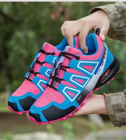 Women's Hiking Shoes Waterproof Outdoor Sports Shoes Women's Walking Travel Sports Shoes Bicycle Sports Shoes Running Shoes