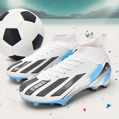 New Men Soccer Shoes Adult Non-Slip Football Boots Cleats Boys Ultralight Sport Sport Outdoor Comfortable Training Match Grass