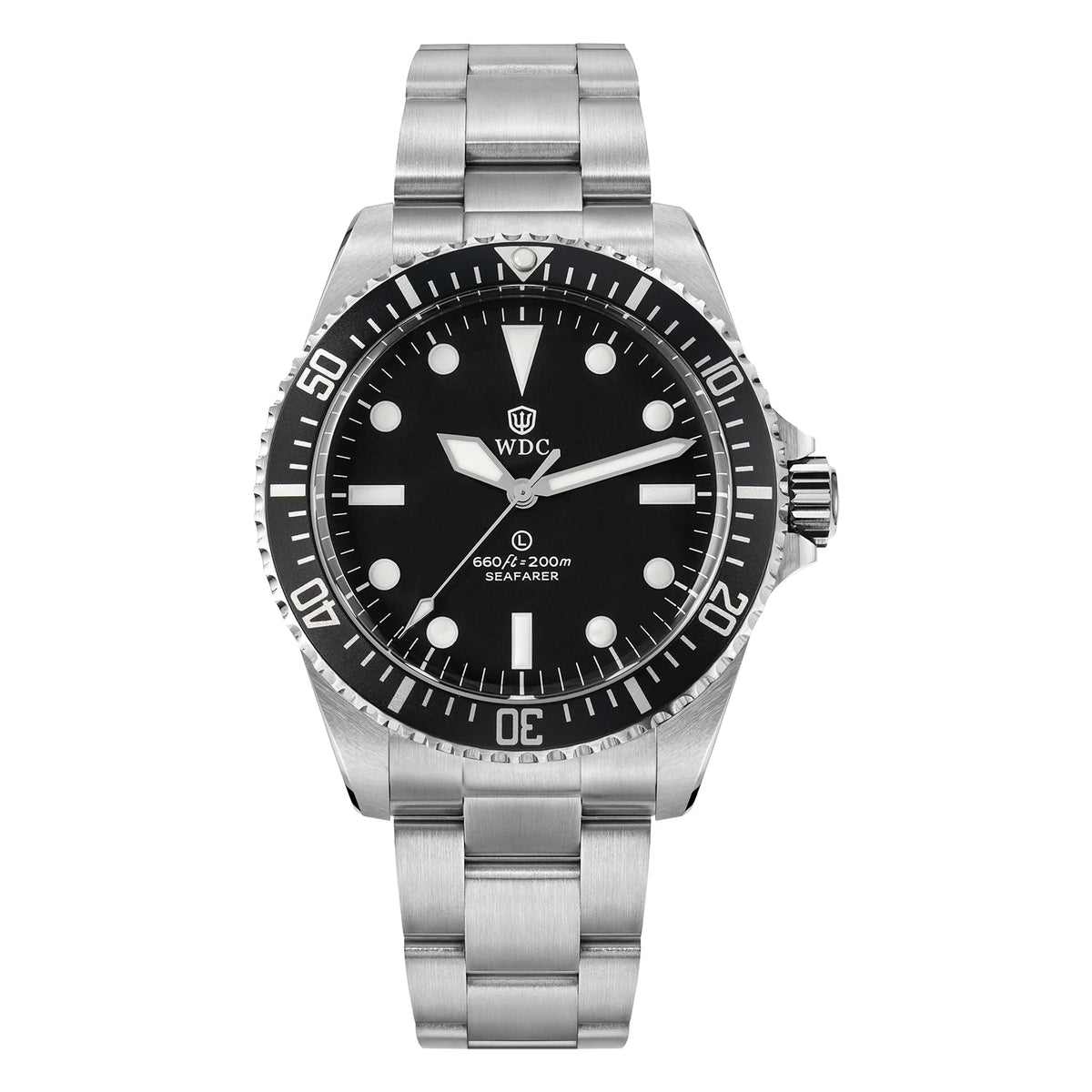 Watchdives WD5513Q Watch VH31 Sweep Second Movement Stainless Steel Sapphire Crystal Business Wristwatch Vintage Watches