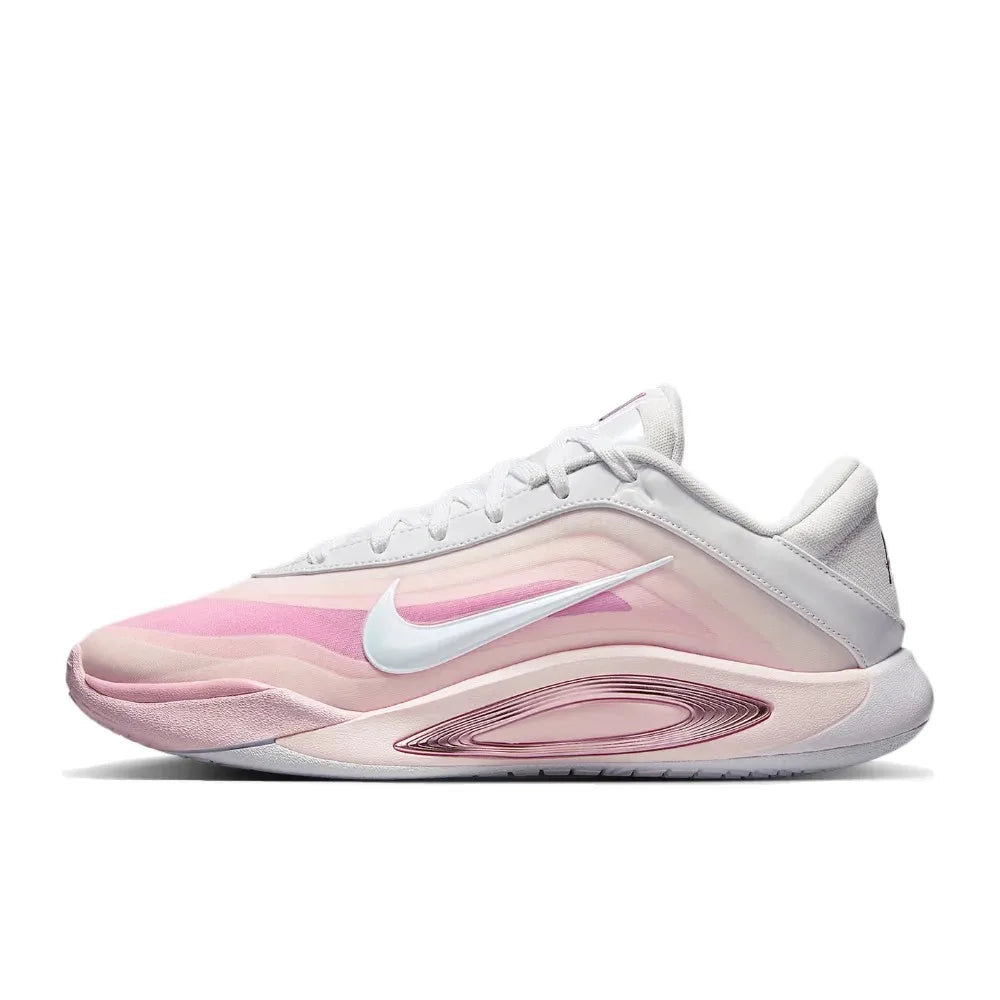 Nike AOne: Simple, Comfortable, Versatile, Breathable, and Grippy Basketball Shoes (Unisex) in Pink and White FZ8606-101
