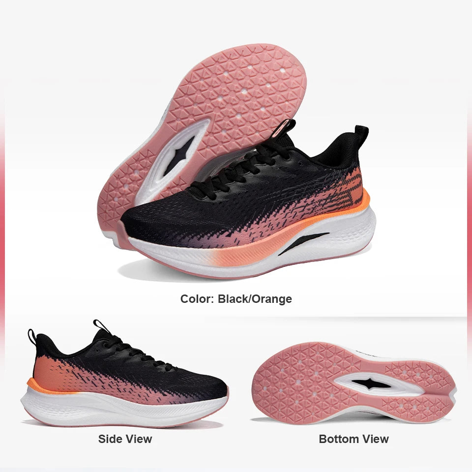 Baasploa Women Carbon Plate Running Shoes Outdoor Professional Cushioning Jogging Sneakers Female Casual Breathable Sports Shoes