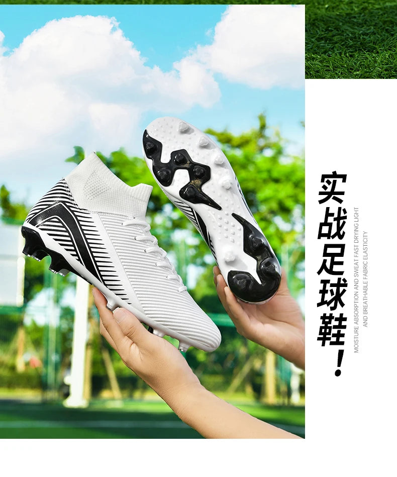 New Men Professional Soccer Shoes Non-slip Football Boots Unisex Breathable Futsal Sports New Cleats Drop Shipping Ultralight