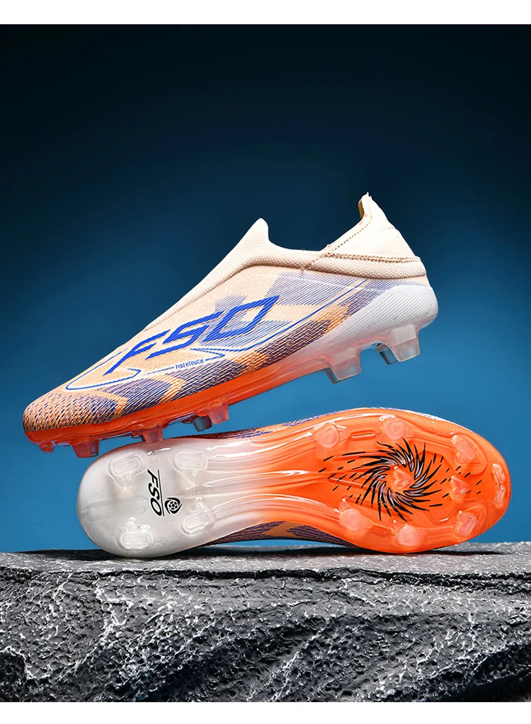 Men Soccer Shoes Professional Football Boots Cleats Ultralight Breathable Non-Slip Grass Training Athletic Match Sports Sneakers