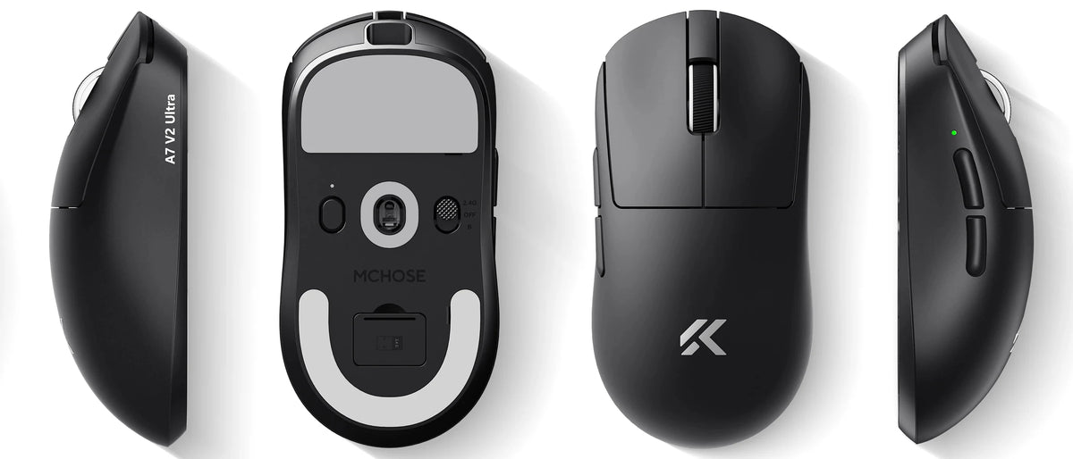 MCHOSE A7 V2 Lightweight Wireless Gaming Mouse Dual 8,000Hz Polling Rate PAW3950 TI Gaming Esports Office Mouse