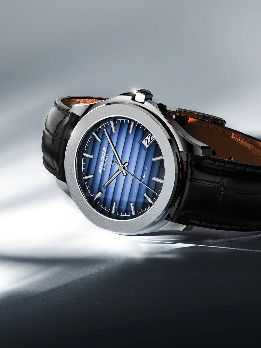 Automatikus mechanikus óra férfi acélból Case Shape: Kerek Case