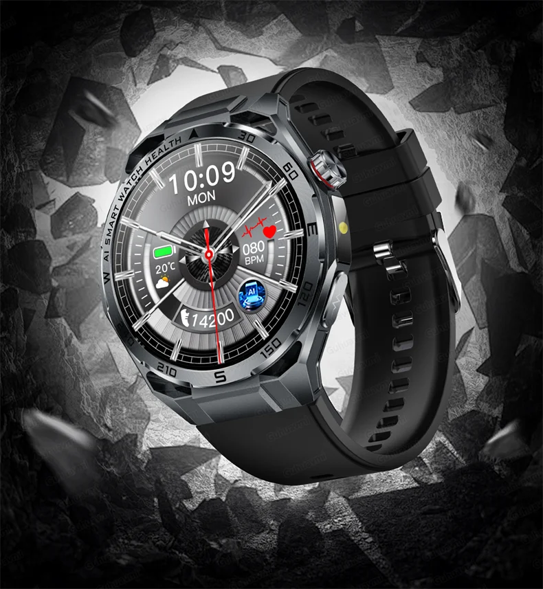 Smart Watch Men High-end Health Blood pressureblood oxygen lipids Uric acid Sapphire Smart watches Ai GPT Custom dial ECG 2026