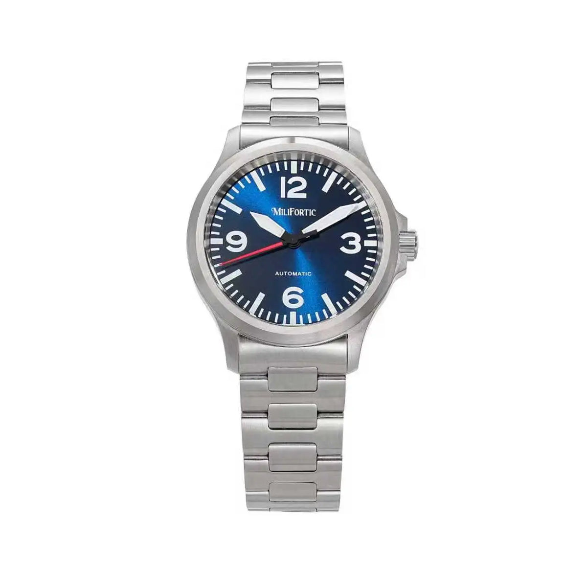 Milifortic M096 Men's Pilot Watch Large Arabic Numerals Military Style NH38 Auto Watch BGW9 Luminous 100M Waterproof Field Watch