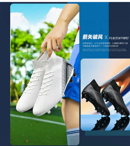 New Men Professional Soccer Shoes Non-slip Football Boots Unisex Breathable Futsal Sports New Cleats Drop Shipping Ultralight
