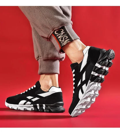 Brand Trend Size 46 47 48 Men's Wear-resistant Cushioning Thick-soled Fitness Sneakers Outdoor Breathable Running Shoes for Men