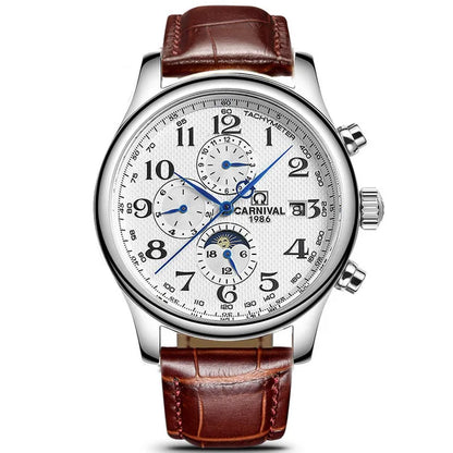 Reloj mecánico automático para hombre en acero inoxidable Case Shape: Redondo Case