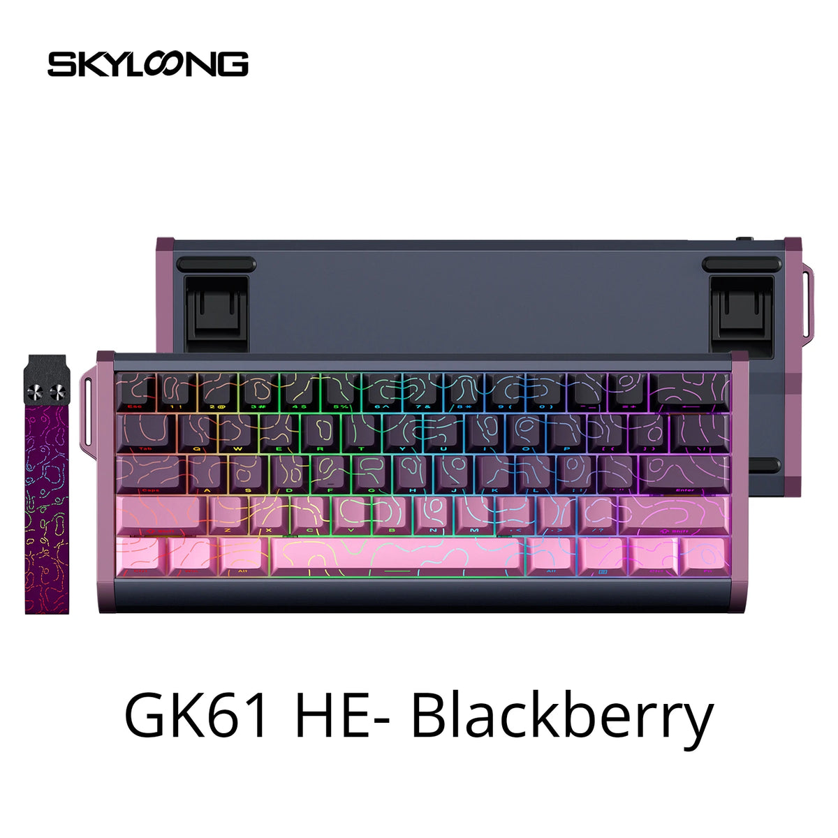 SKYLOONG GK61/GK68 HE Magnetic Keyboard Aluminum Case 8000hz RT0.01mm Rapid Trigger PBT Keycap RGB Backlit Wired Gaming Keyboard