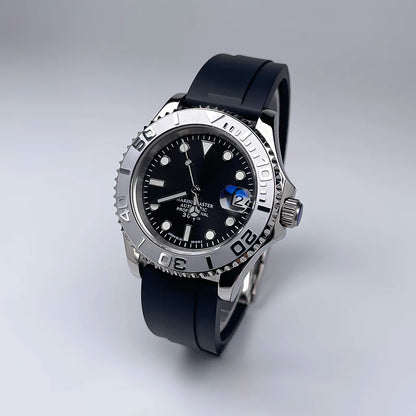 YM Style 40mm Men’s Automatic Watch Sapphire Crystal, Luminous Dial & Rotating Bezel with Jubilee Bracelet