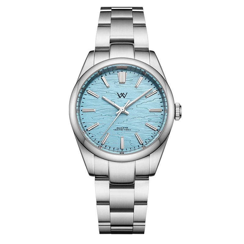 WM Watch Quartz Men Watches High Quality Sapphire 100M Waterproof AR Coated Birch Forest Series Welly Merck 36mm Watch Man WM207