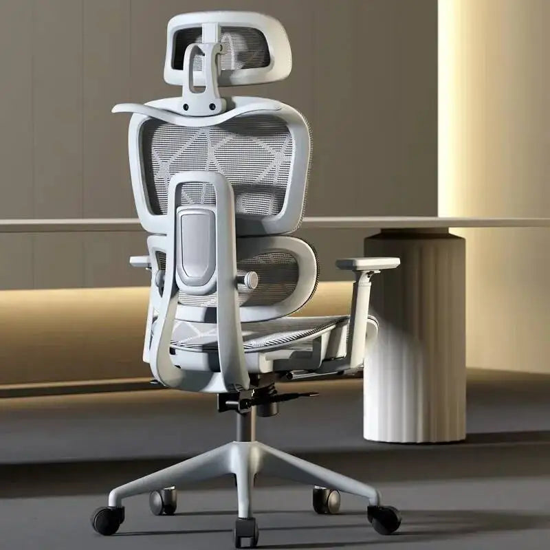 Ergonomic Office Chair with Adjustable Back Support, Mesh Computer Gaming Chair, Lumbar Support Office Chair, Swivel Rolling Desk Chair for Home & Office