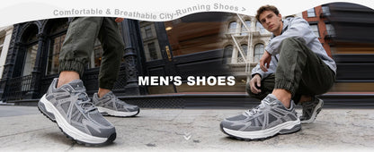 Baasploa New Men Running Shoes Outdoor Casual Lightweight Breathable Sneakers Male Cushioning Non-Slip Vintage Sports Shoes