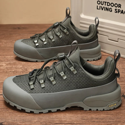 2025 New Hiking Shoes Non-Slip Grip Men's Spring Fall Outdoor Casual Sports Shoes Breathable Comfortable Durable Leisure Sneakers