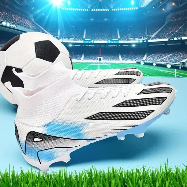 Men New TF Football Boots Sneakers Society Turf Grass Ultralight Male Soccer Shoes Comfortable Ankle Football Shoes Futsal Fast