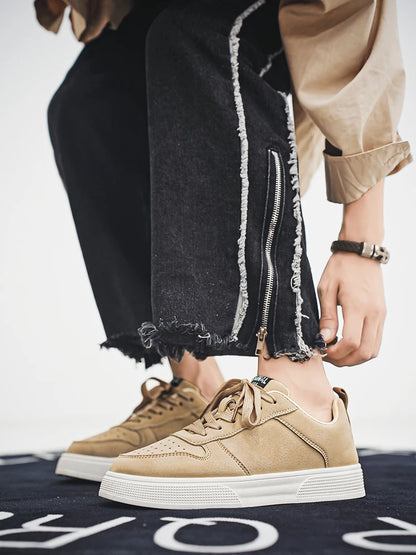 1 ζευγάρι αθλητικά casual παπούτσια skateboarding, άνετα και μοντέρνα, με σταθερό επάνω μέρος που εφαρμόζει στο πόδι και αντιολισθητική σόλα,