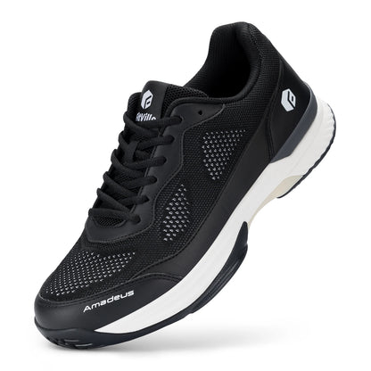 FitVille Pofessional Tennis Shoes for Mens  Soprt Shoes Training Sneakers Anti-Slip Sweat Absorbent Swollen Feet Arch Support