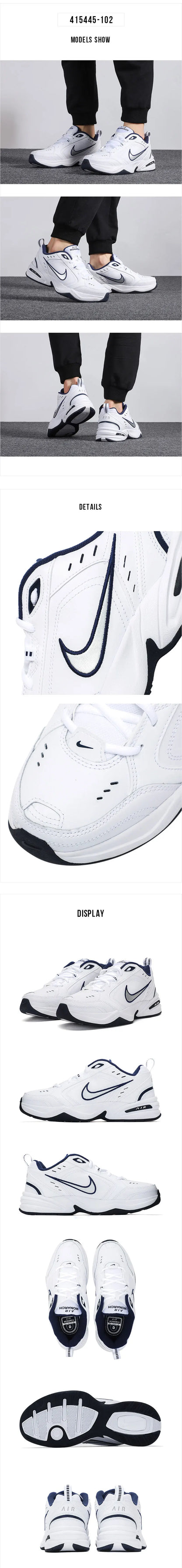 Nike Men's Shoes Air Monarch Iv Lightweight Casual Sports Shoes Breathable Cushioning Running Shoes
