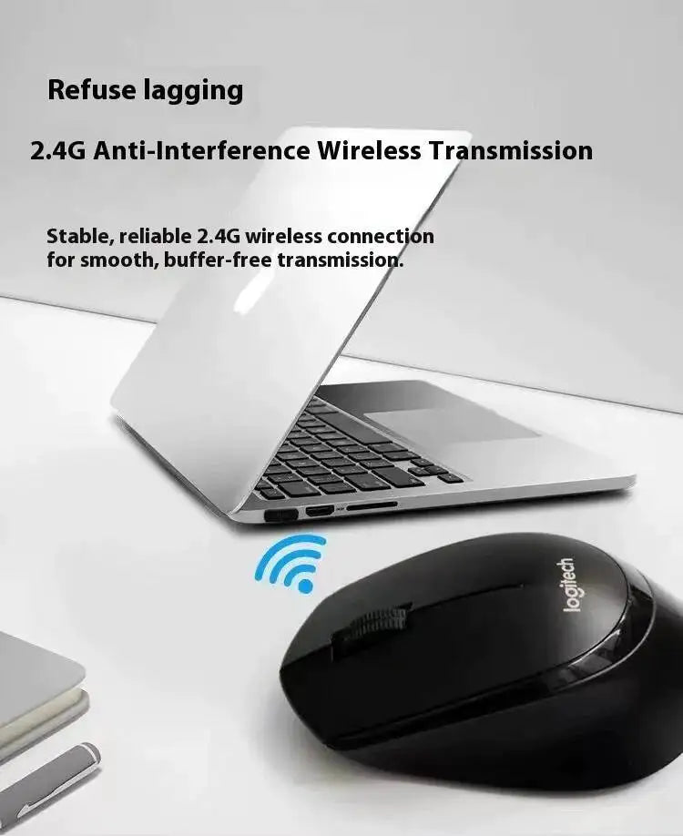 Logitech M330 Professional Office Mouse, Compact, Quiet, Convenient to Carry, Comfortable to Touch, Specifically Designed