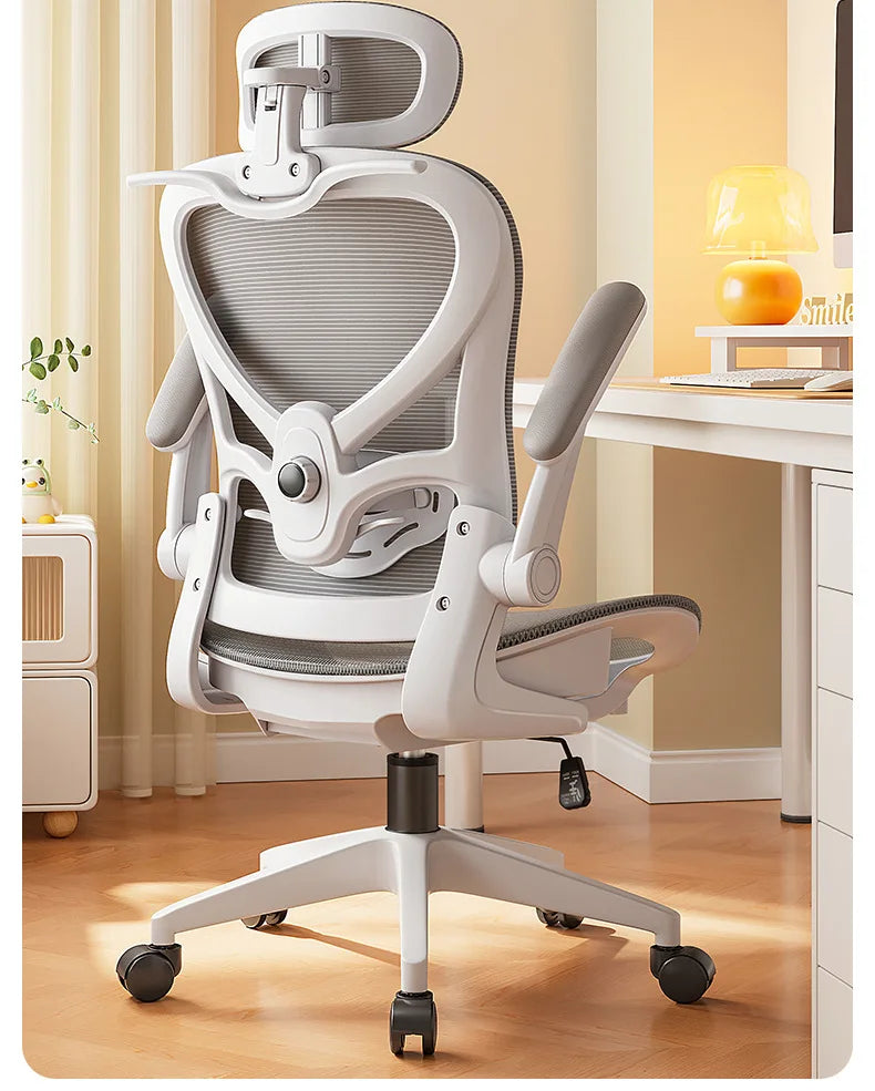 Silla gaming de estilo racing ajustable, sillón reclinable, soporte lumbar 3D, respaldo de malla y acolchado grueso para escritorio