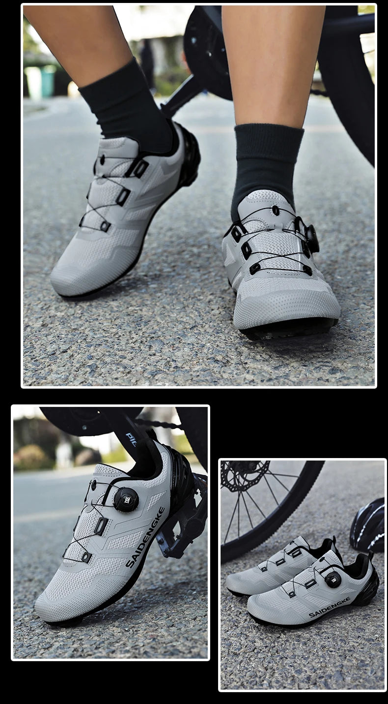 Unisex New Cycling Shoes Professional Lightweight Luxyry Original Road Rubber MTB Racing Bicycle Fashion Bike Street Sports