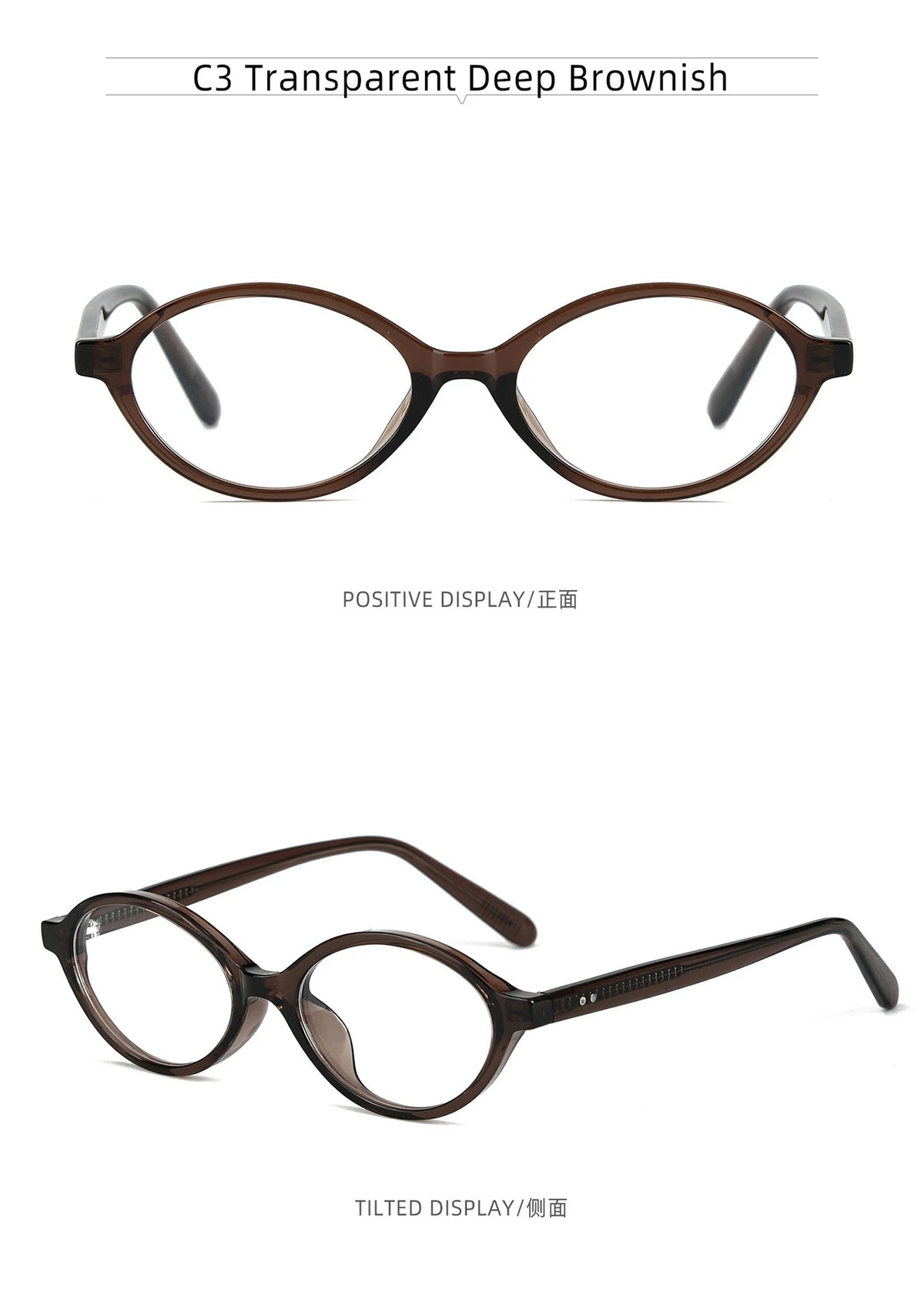 VICKY Simple Geometric Oval Small Frame Retro Design Women's Polarized Sunglasses UV Protection Customizable Prescription K9142