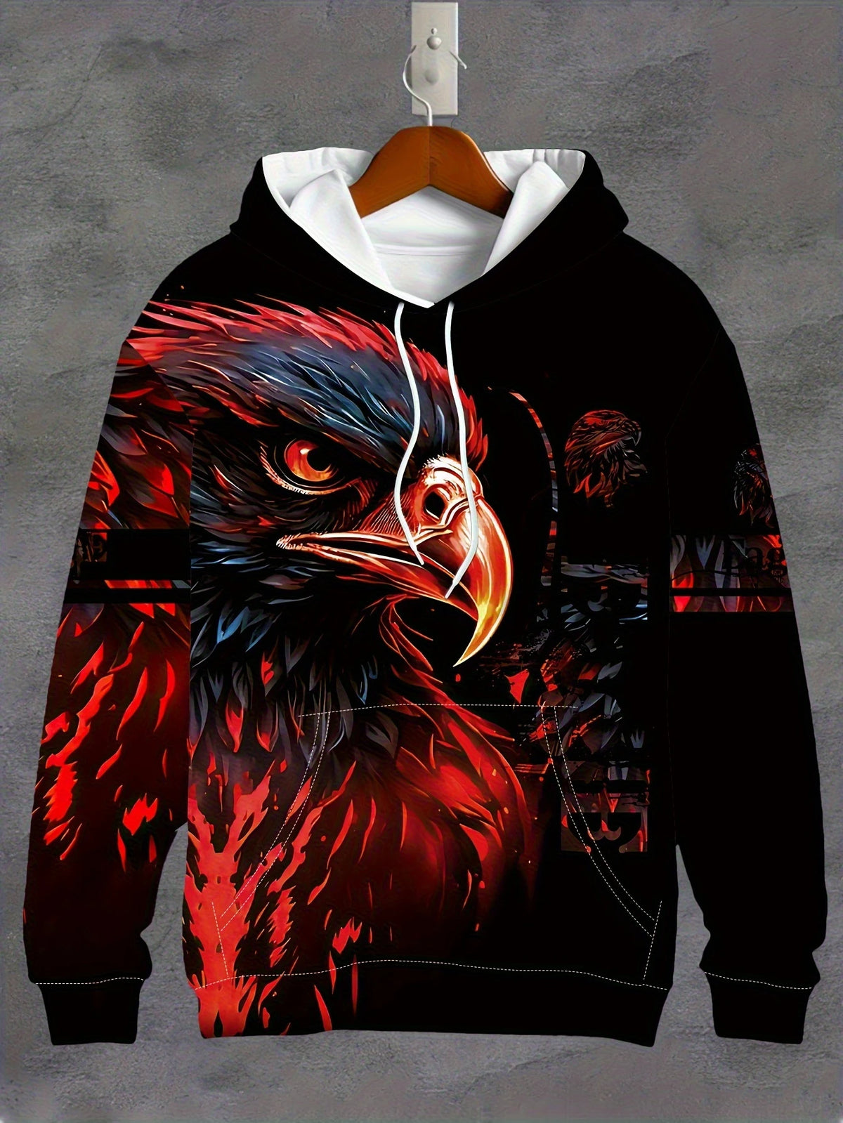 2025 Fashion Cool Eagle Men's Hoodie 3D Printed Hoodies Edition Trend American Eagle Men's Sportswear Kids Casual Unisex Pullover
