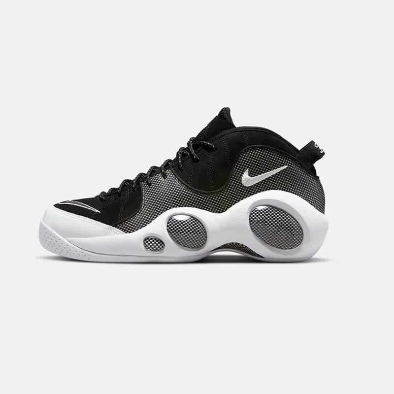 Nike Casual Men's Shoes Air Zoom Flight95 Basketball Shoes Black & White Big Eyes DM0523-001