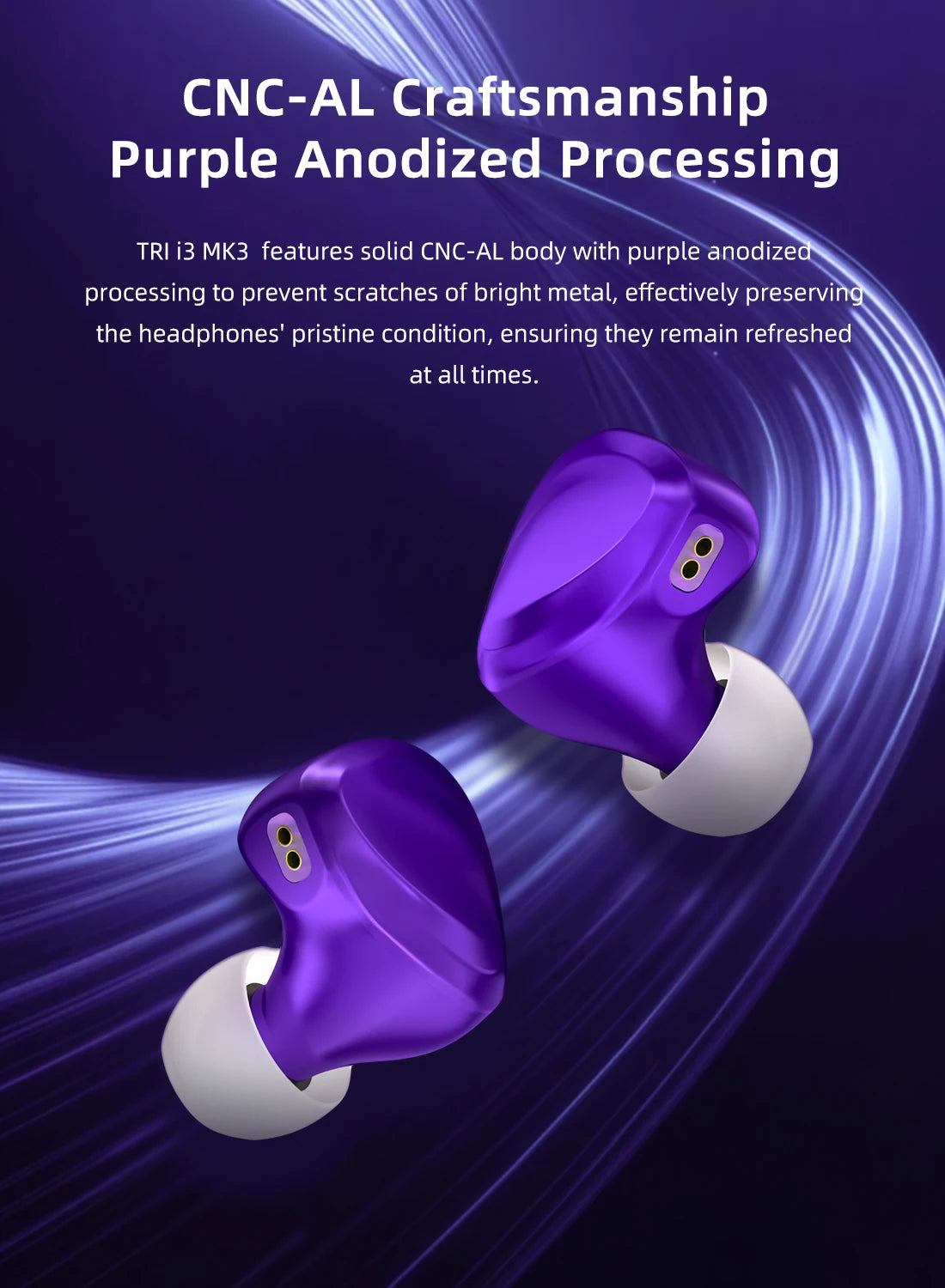 TRI I3 MK3 Hybrid In-Ear Earphones – 3rd Gen Planar BA DD HiFi Wired Earbuds High Resolution Audio
