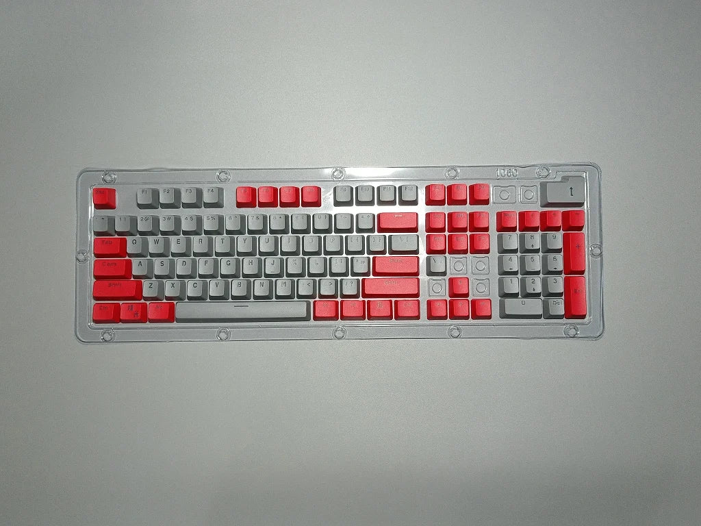 Good Pbt Oem Keycaps 61/87/104keys Custom RGB Player Backlit Double Shot Keycaps Gaming Accessories Ergonomic Teclado Pink/Black
