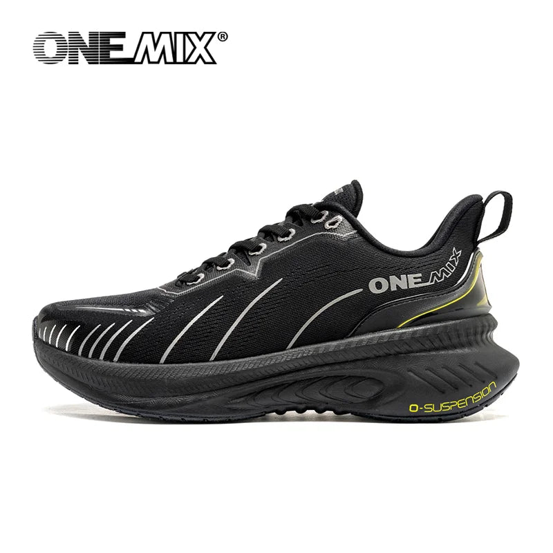 ONEMIX nové tlumicí běžecké boty pro muže, vhodné pro těžší běžce, šněrovací sportovní dámské neklouzavé outdoorové atletické pánské tenisky