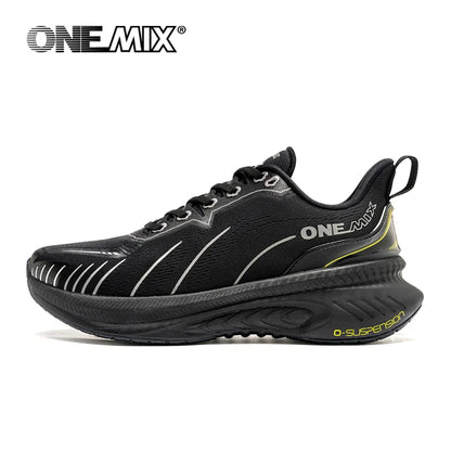 ONEMIX nové tlumicí běžecké boty pro muže, vhodné pro těžší běžce, šněrovací sportovní dámské neklouzavé outdoorové atletické pánské tenisky