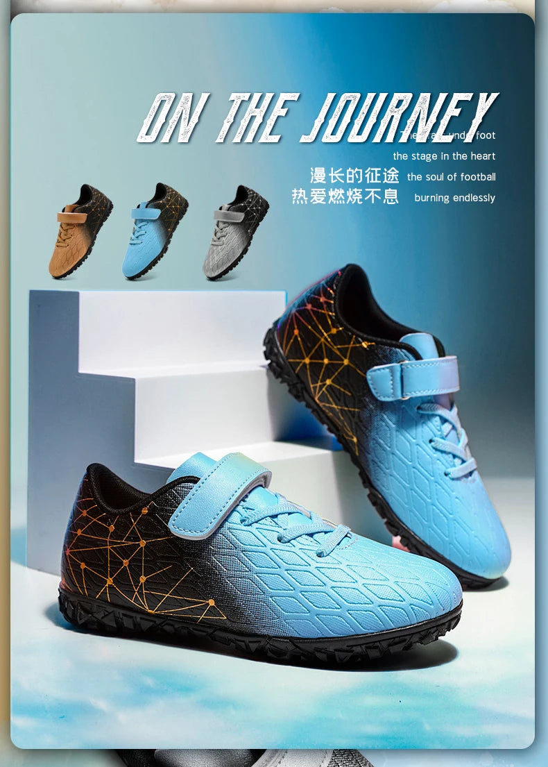 New Men Soccer Shoes Girls Cleats Outdoor Match Training Sport Football Boots Long Spikes Comfortable Breathable Boys Non Slip