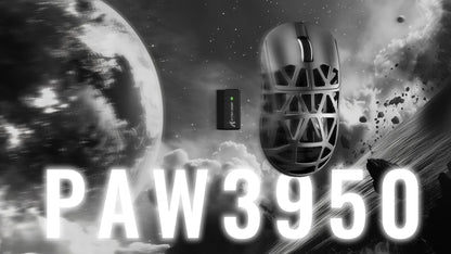 Ratón gaming ATTACK SHARK R2 de aleación de magnesio PAW3950, trimodo, 8000hz, 42000 DPI, ultraligero de 45g, microinterruptores de 100M clics