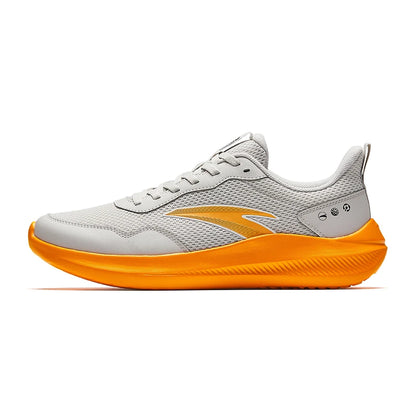 ANTA QINGKONG Men's winter shock-absorbing leather running shoes, wear-resistant running, lightweight commuting sports shoes