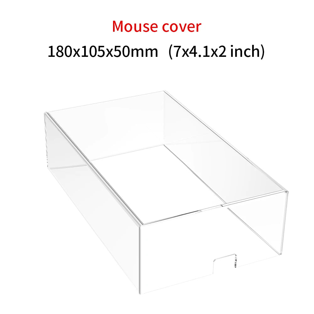 Acrylic Keyboard Clear Protector Case for Mechanical Keyboard, Transparent Keyboard Dust Cover for 60/61/64/96/98/104/108 Key Keyboards & Mouse