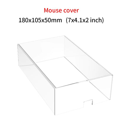 Acrylic Keyboard Clear Protector Case for Mechanical Keyboard, Transparent Keyboard Dust Cover for 60/61/64/96/98/104/108 Key Keyboards & Mouse