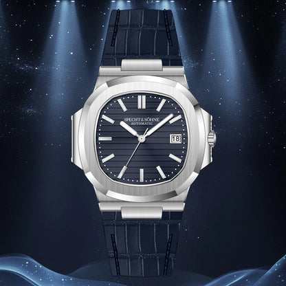 Specht&Sohne New Men's Watch Luxury Blue Sapphire Glass Japan Miyota 8215 Automatic Mechanical Stainless Steel Relogio Masculino