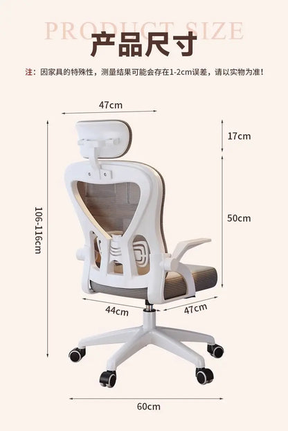 Ergonomic Gaming Chair for Gamers Luxury Office Chair with Adjustable Height, 200kg Support, Comfortable Armrest Computer Chair for Home & Office