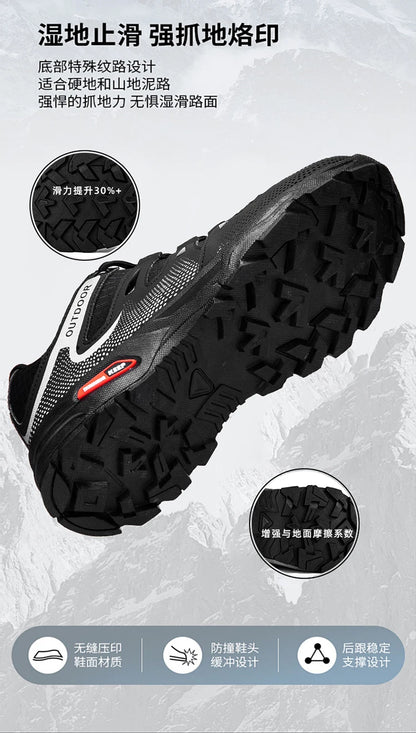 New Outdoor Men's Shoes Men's Anti Slip mountaineering Shoes Travel Hiking Adventure Footwear Fashionable Casual Sneaker