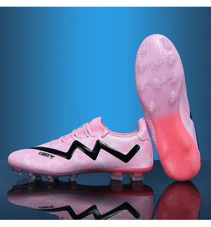 Mens Football Shoes Anti Slip Wear-resistant Grass Contest Training Youth Football Boots Light Five-a-side Soccer Shoes for Man