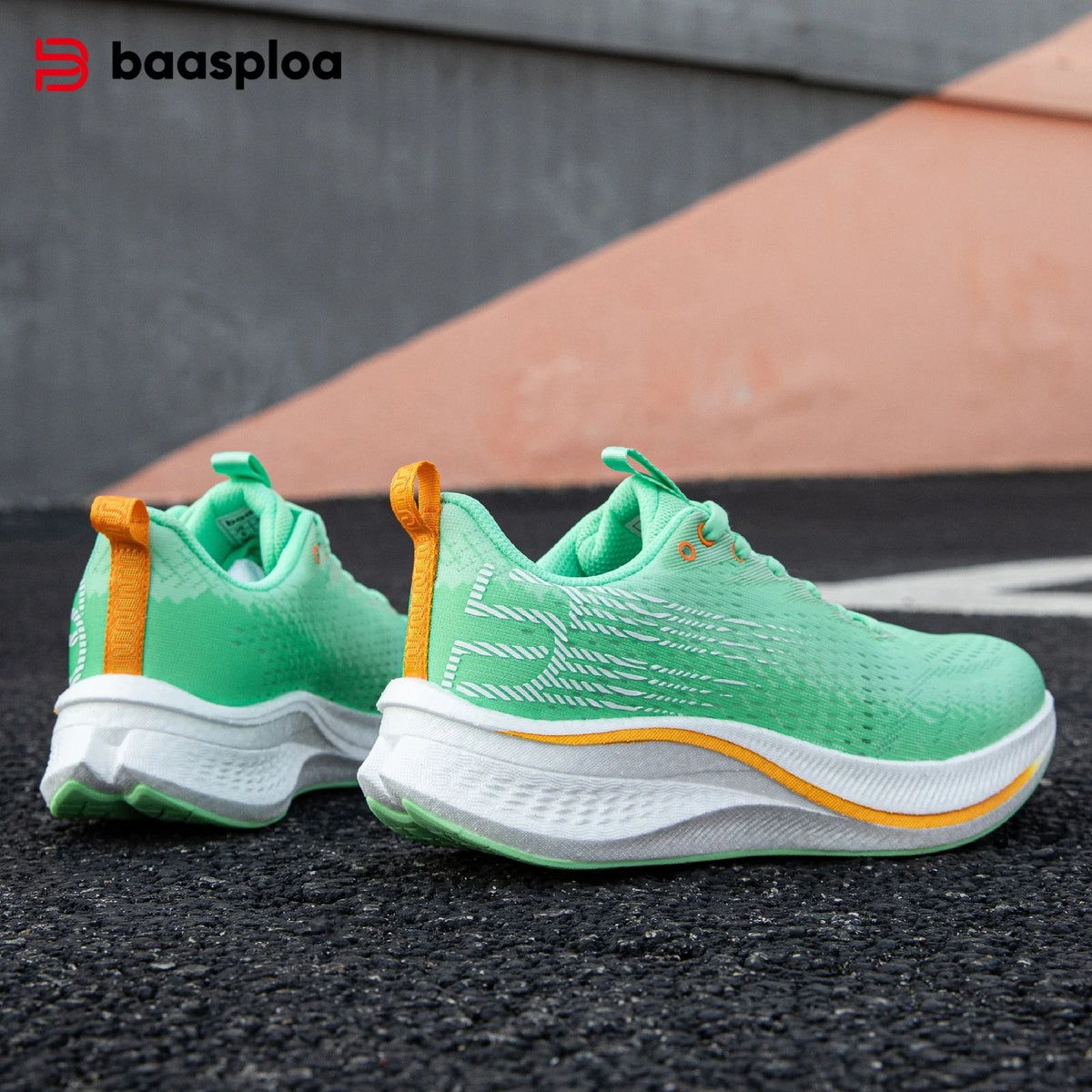 Baasploa Women Carbon Plate Running Shoes Outdoor Professional Cushioning Jogging Sneakers Female Casual Breathable Sports Shoes