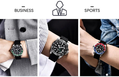PAGANI DESIGN V3 PD-1662 GMT Watches Men's Luxury Sapphire Automatic Mechanical Watch 40MM Stainless Steel 100M Waterproof Watch