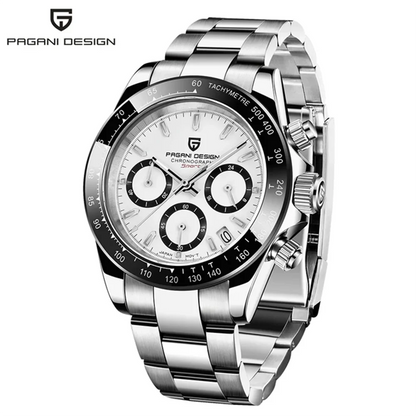 New PAGANI DESIGN PD1644 Luxury Men's Quartz Watch Automatic date Wristwatches Sport 100m Waterproof Chronograph Men Gift