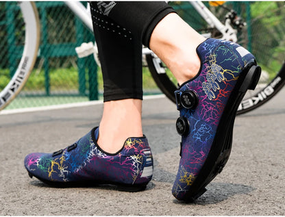 Professional Cycling Shoes Road Bike Men Racing Contest Self-Locking Speed Bicycle Sneakers Women Spd Cleats Cycling Footwear