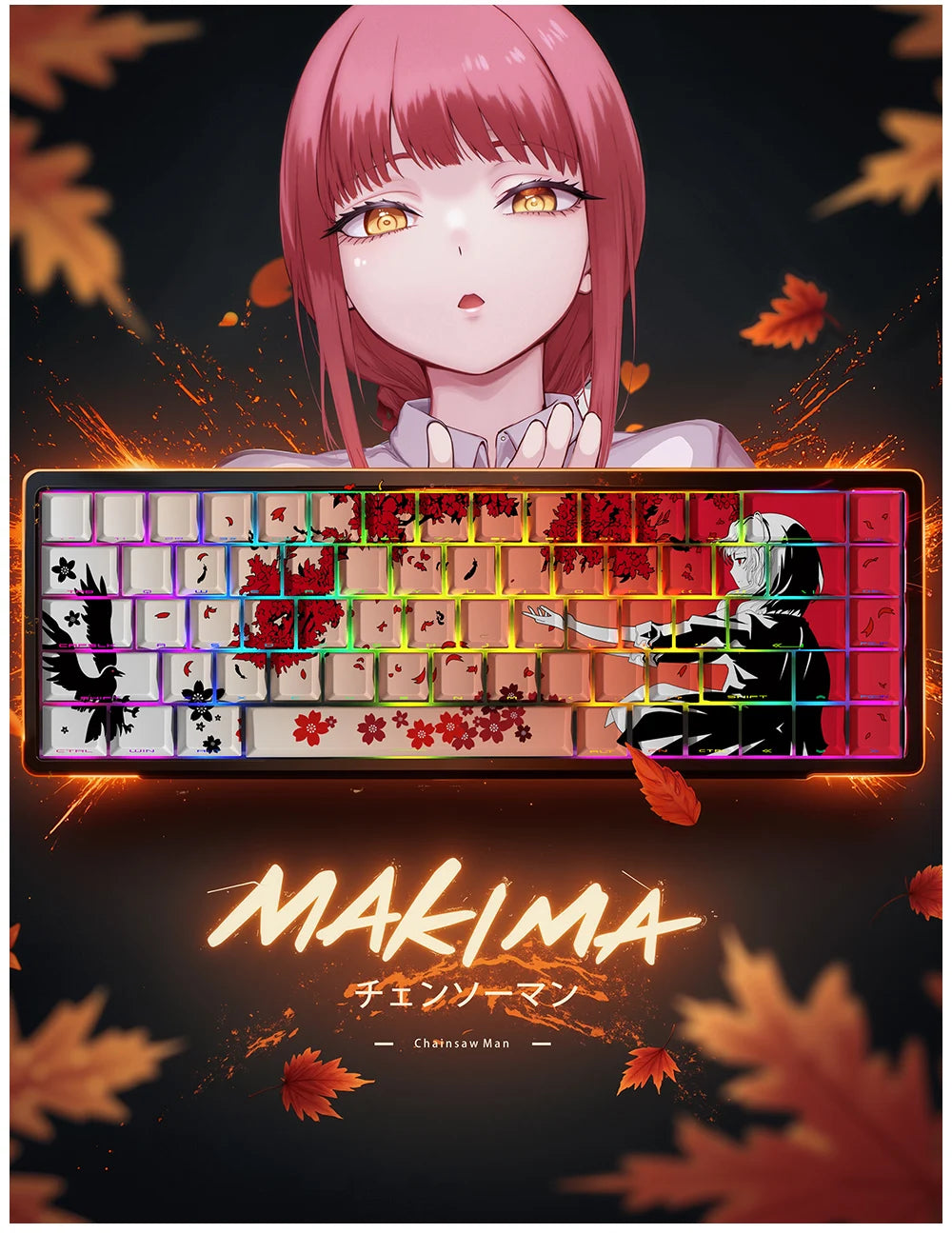 Machima Keycap PBT Cherry Side Engraved Translucent Keyboard Keychain Compatible with MX Switch Gaming Mechanical Keyboard